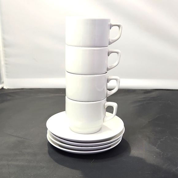 Tognana Kitchen Espresso Cups And Saucers Set Of 4 Poshmark